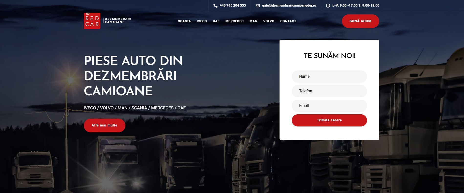 dezmembrari camioane dej